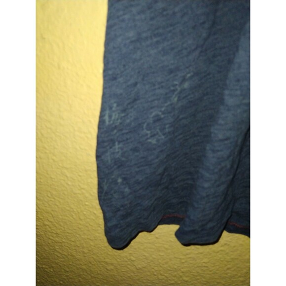 Vintage Polo Ralph Lauren Indigo Blue T Shirt Pocket Koi Fish Crane Size XL rrl - Picture 3 of 7